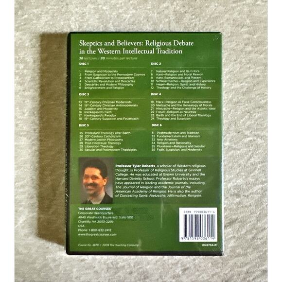 NEW Great Courses Skeptics & Believers: Religious Debate Western Civ DVD & Guide - Picture 3 of 4